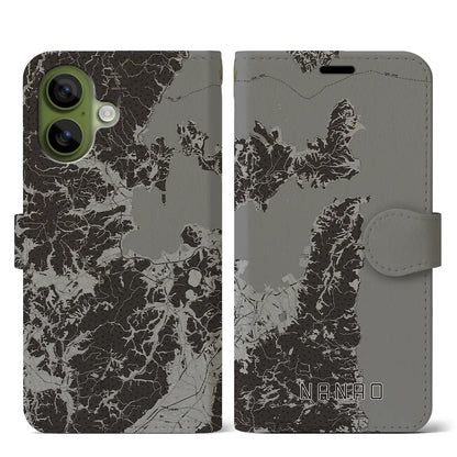 【七尾（石川県）】地図柄iPhoneケース（手帳タイプ）