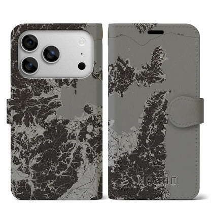 【七尾（石川県）】地図柄iPhoneケース（手帳タイプ）