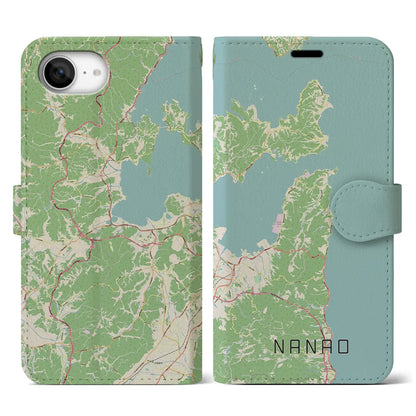 【七尾（石川県）】地図柄iPhoneケース（手帳タイプ）