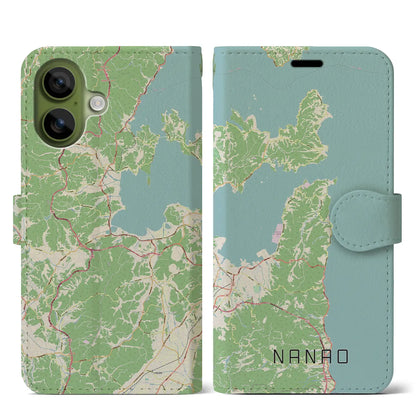 【七尾（石川県）】地図柄iPhoneケース（手帳タイプ）