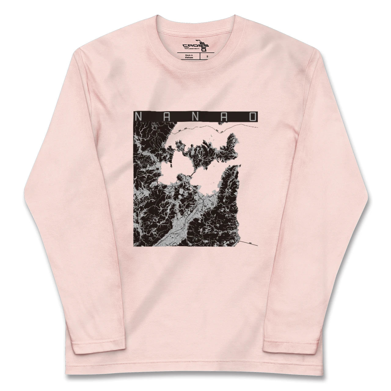 【七尾（石川県）】地図柄ロングスリーブTシャツ