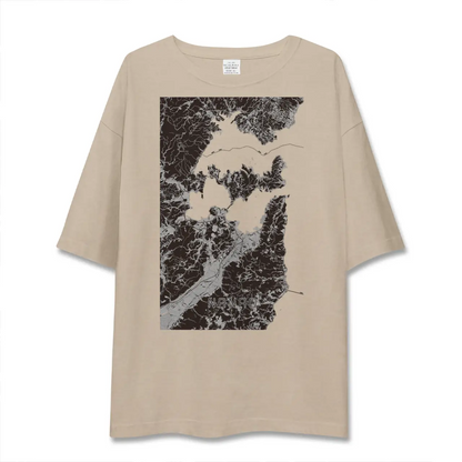 【七尾（石川県）】地図柄ビッグシルエットTシャツ