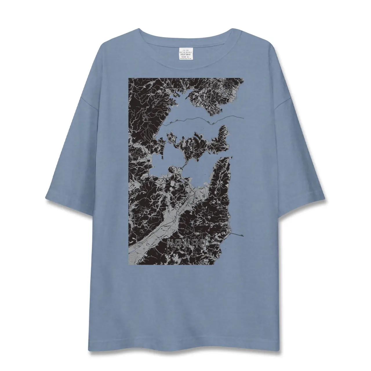 【七尾（石川県）】地図柄ビッグシルエットTシャツ