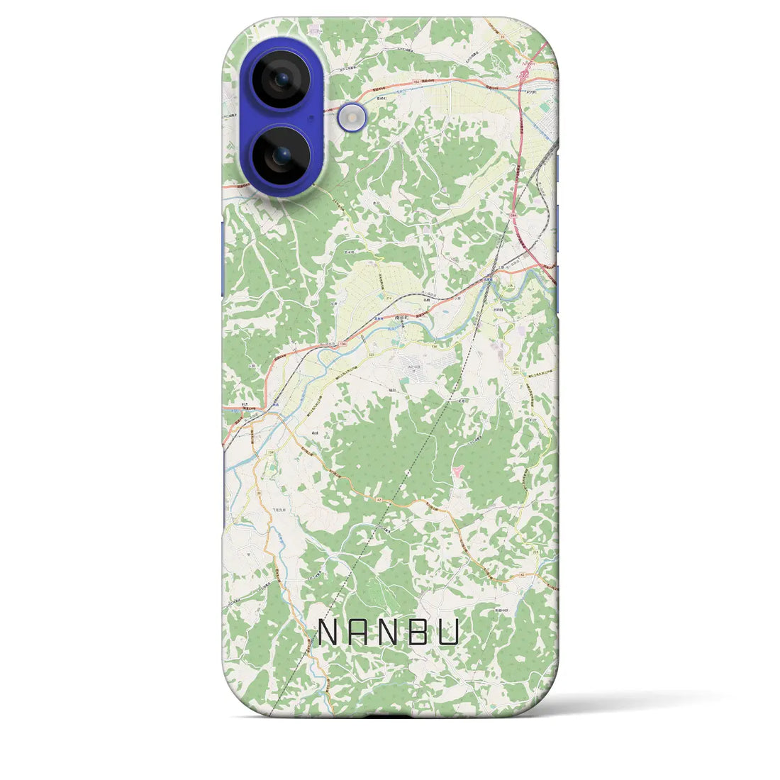 【南部(青森県)】地図柄iPhoneケース(バックカバータイプ)ナチュラル・iPhone 16 Pro Max 用