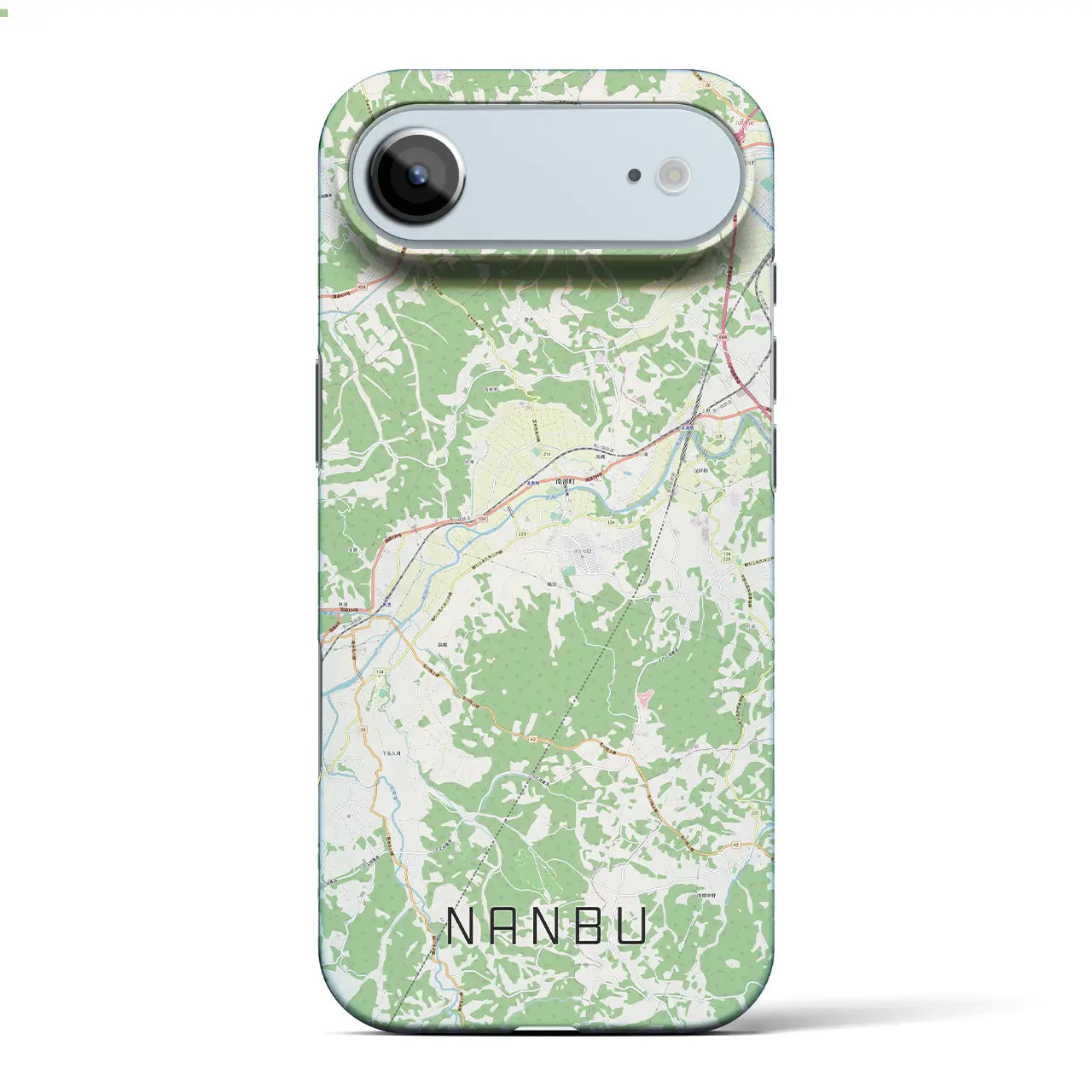 【南部（青森県）】地図柄iPhoneケース（バックカバータイプ）