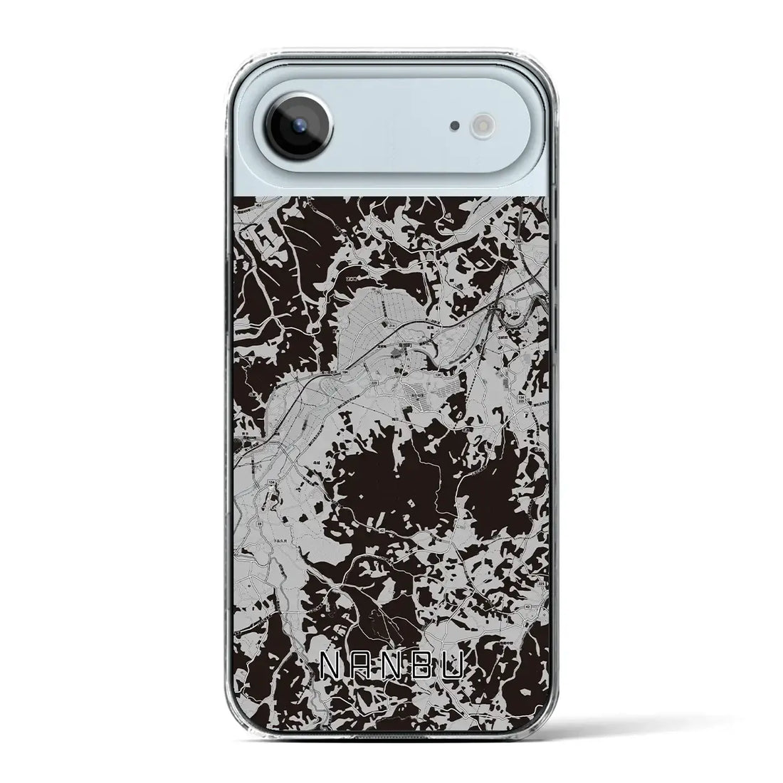 【南部(青森県)】地図柄iPhoneケース(クリアタイプ)モノトーン・iPhone 17 Pro Max 用