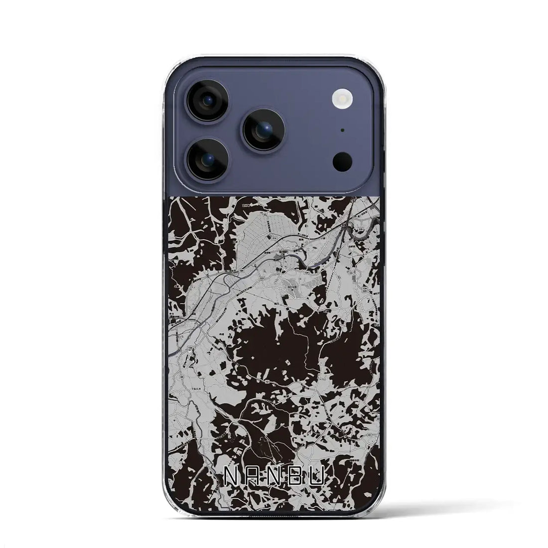 【南部（青森県）】地図柄iPhoneケース（クリアタイプ）