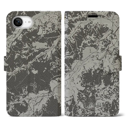 【南部（青森県）】地図柄iPhoneケース（手帳タイプ）