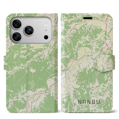 【南部（青森県）】地図柄iPhoneケース（手帳タイプ）