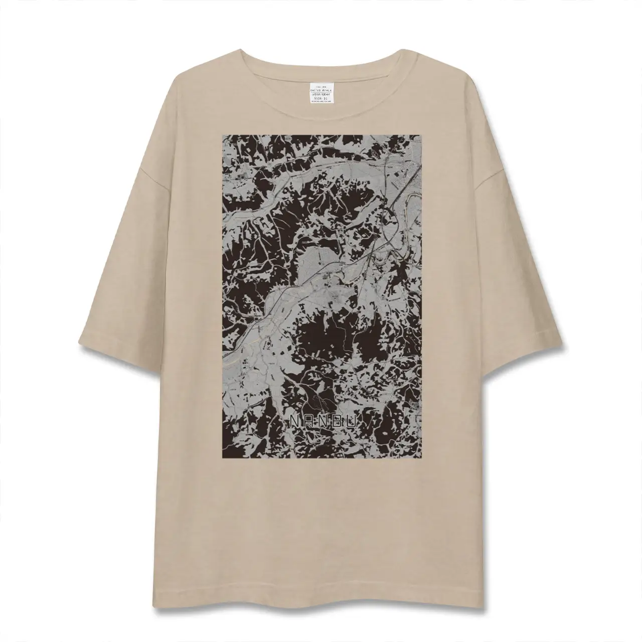 【南部（青森県）】地図柄ビッグシルエットTシャツ