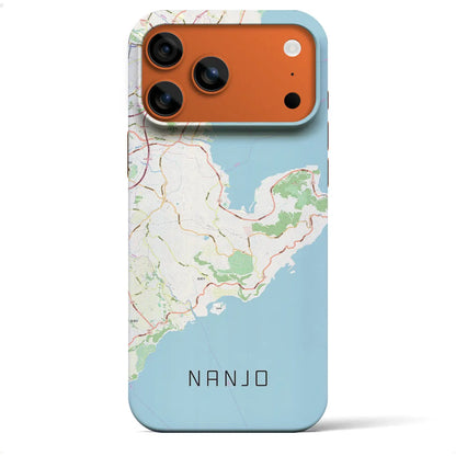 【南城（沖縄県）】地図柄iPhoneケース（バックカバータイプ）