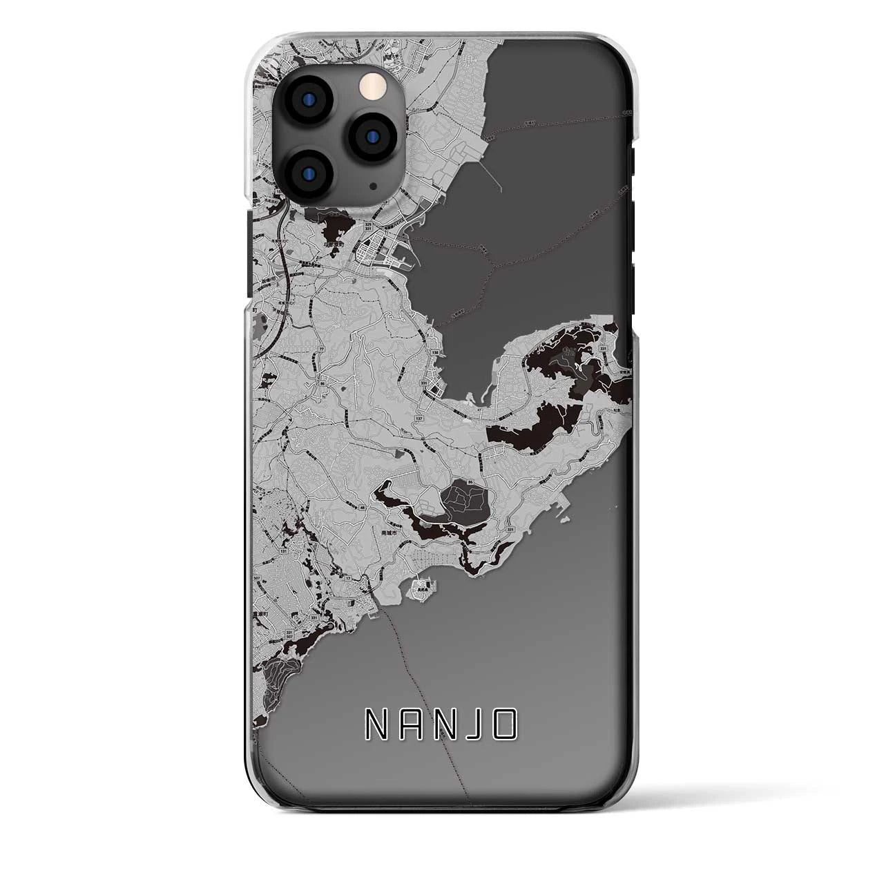 【南城（沖縄県）】地図柄iPhoneケース（クリアタイプ）