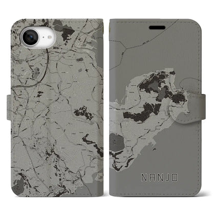 【南城（沖縄県）】地図柄iPhoneケース（手帳タイプ）