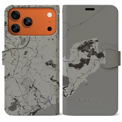 【南城（沖縄県）】地図柄iPhoneケース（手帳タイプ）