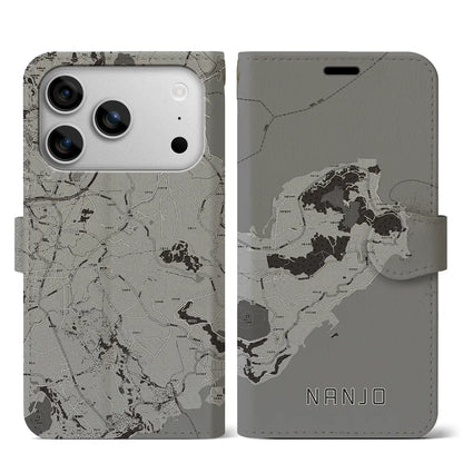 【南城（沖縄県）】地図柄iPhoneケース（手帳タイプ）