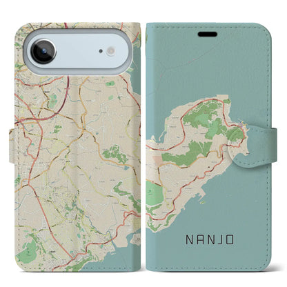 【南城（沖縄県）】地図柄iPhoneケース（手帳タイプ）