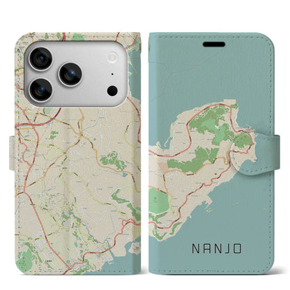 【南城（沖縄県）】地図柄iPhoneケース（手帳タイプ）