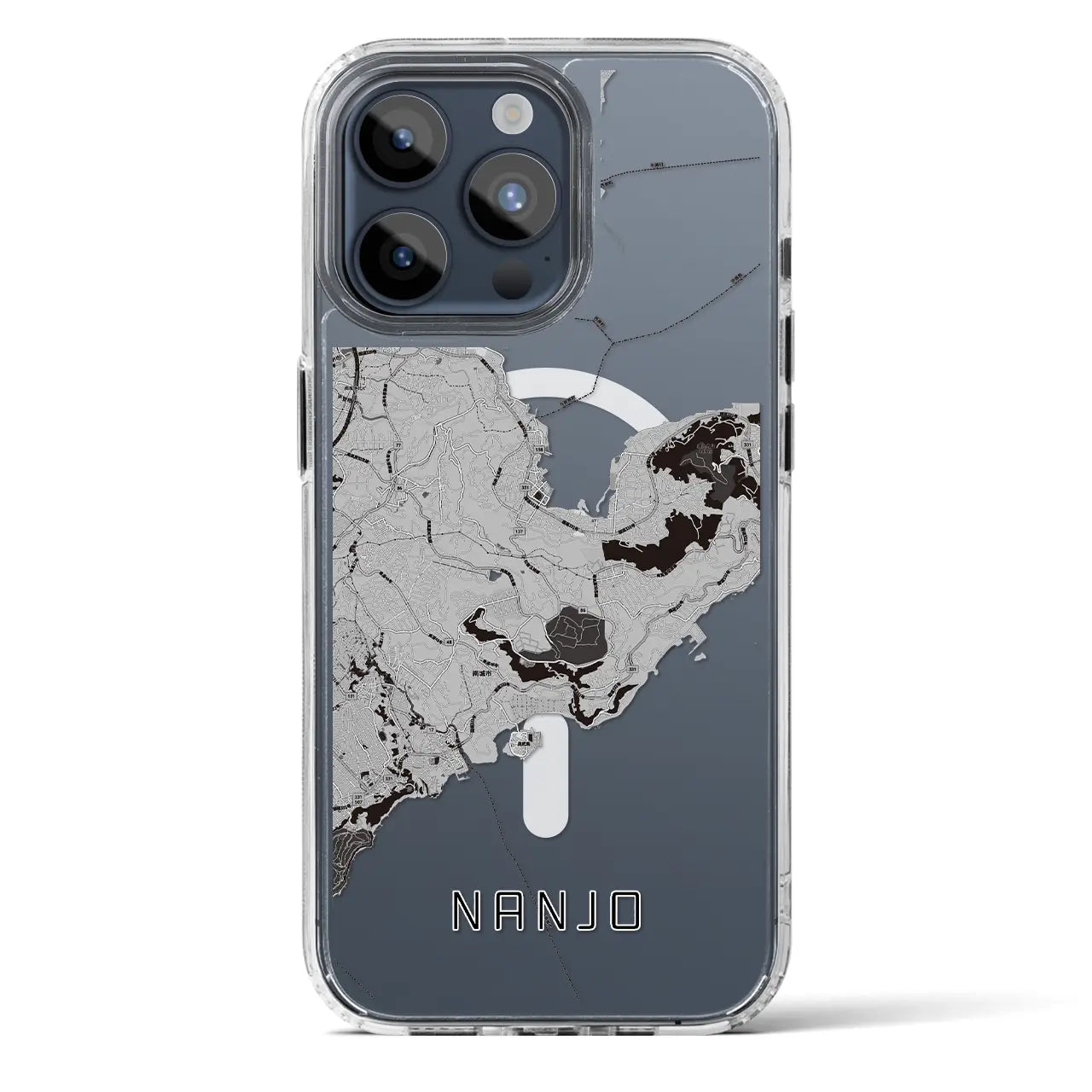 【南城（沖縄県）】地図柄iPhoneケース（MagSafeタイプ）