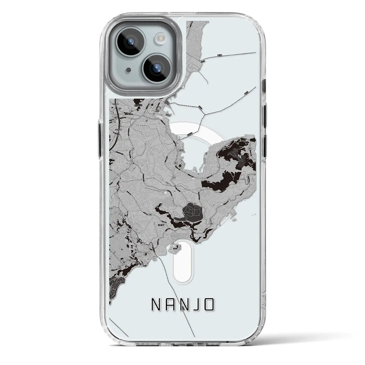 【南城（沖縄県）】地図柄iPhoneケース（MagSafeタイプ）