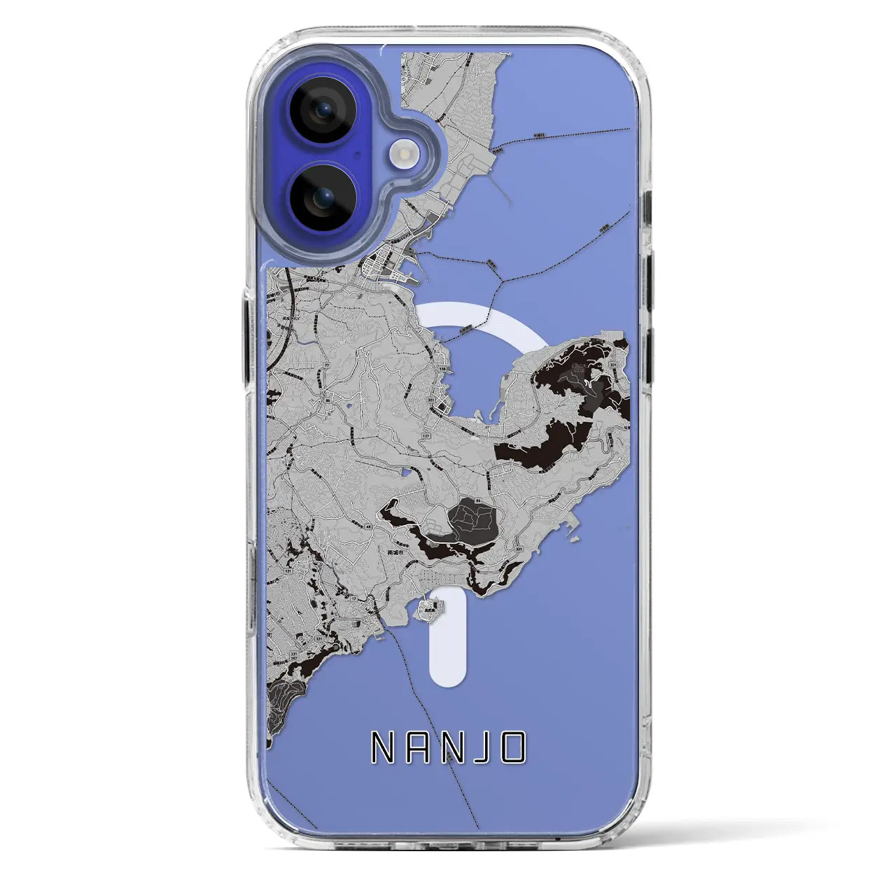 【南城（沖縄県）】地図柄iPhoneケース（MagSafeタイプ）