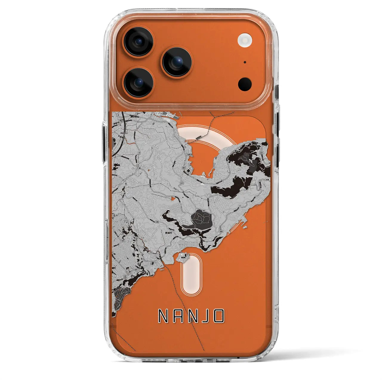 【南城（沖縄県）】地図柄iPhoneケース（MagSafeタイプ）