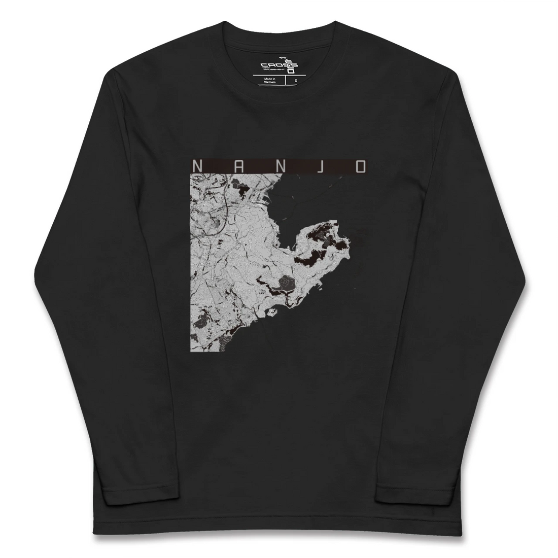【南城(沖縄県)】地図柄ロングスリーブTシャツ