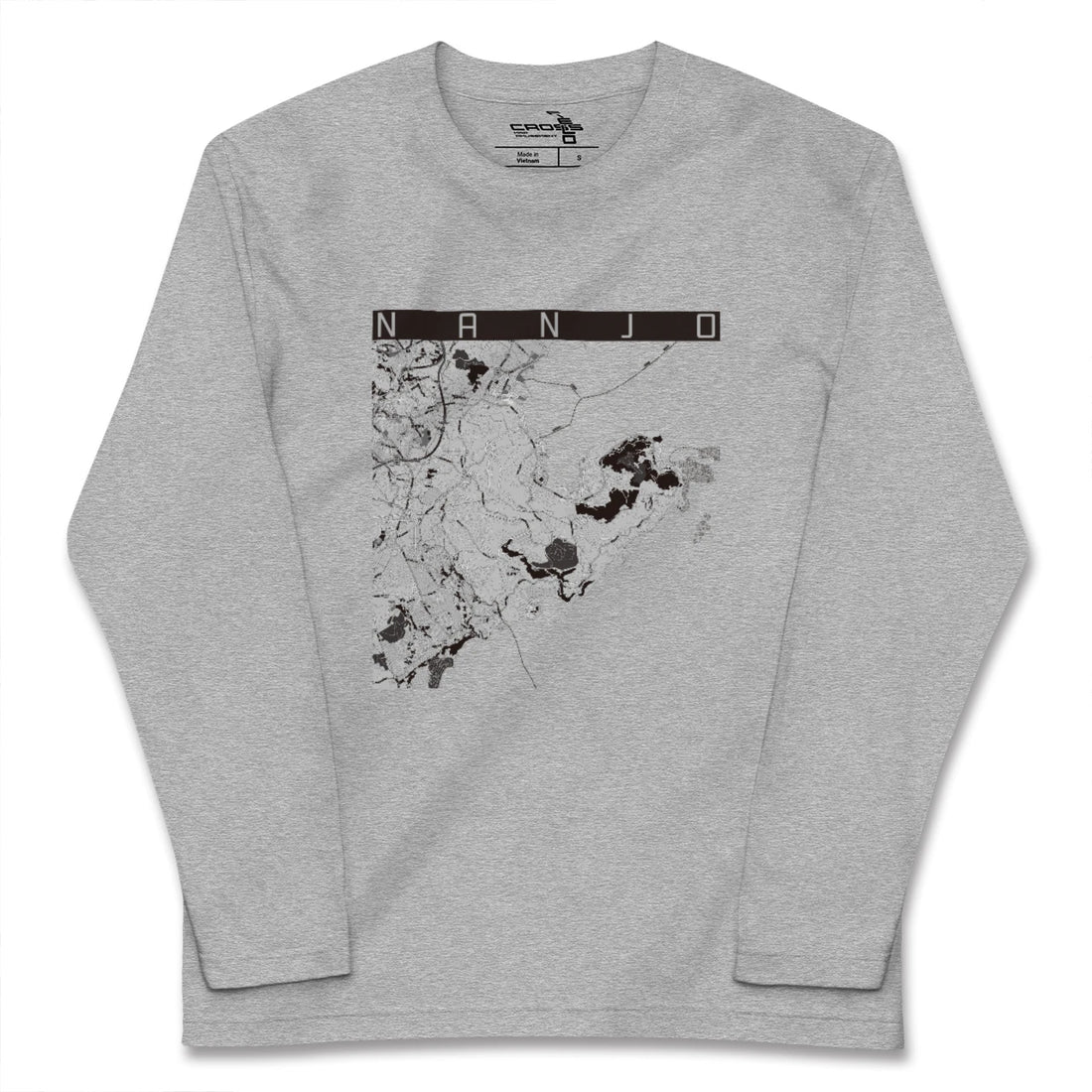 【南城(沖縄県)】地図柄ロングスリーブTシャツ