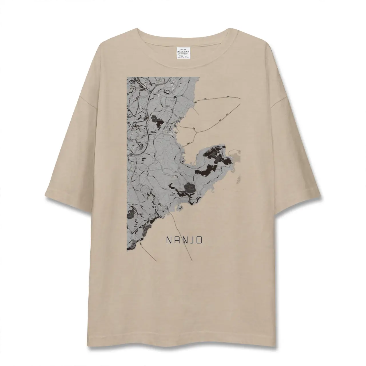 【南城（沖縄県）】地図柄ビッグシルエットTシャツ