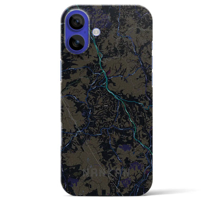 【南関（熊本県）】地図柄iPhoneケース（バックカバータイプ）