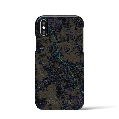 【南関（熊本県）】地図柄iPhoneケース（バックカバータイプ）