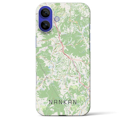 【南関（熊本県）】地図柄iPhoneケース（バックカバータイプ）ナチュラル・iPhone 16 Pro Max 用