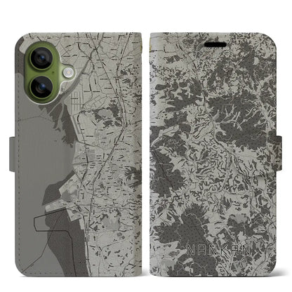 【南関（熊本県）】地図柄iPhoneケース（手帳タイプ）