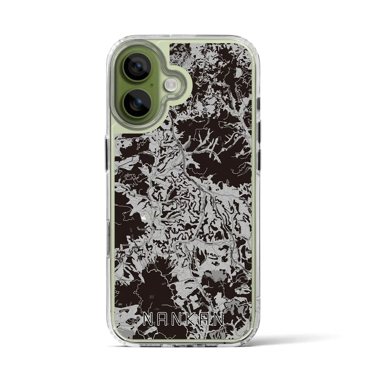 【南関（熊本県）】地図柄iPhoneケース（MagSafeタイプ）