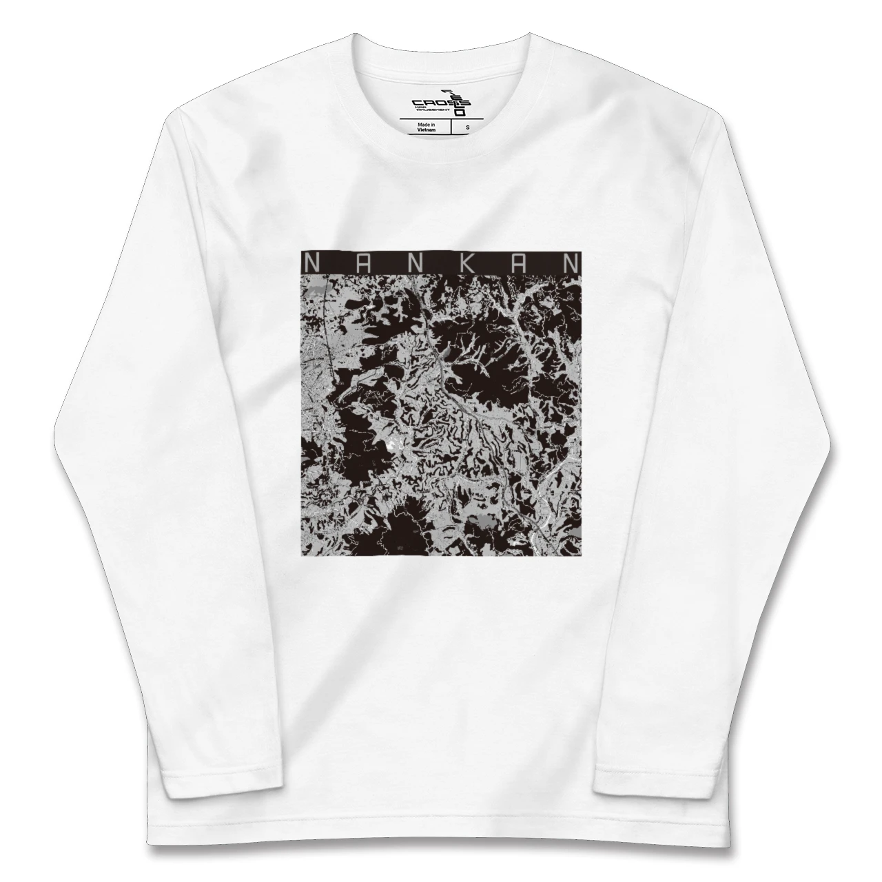 【南関（熊本県）】地図柄ロングスリーブTシャツ
