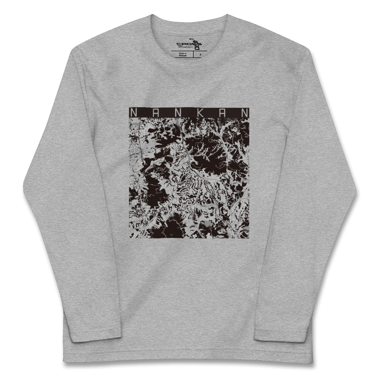 【南関（熊本県）】地図柄ロングスリーブTシャツ