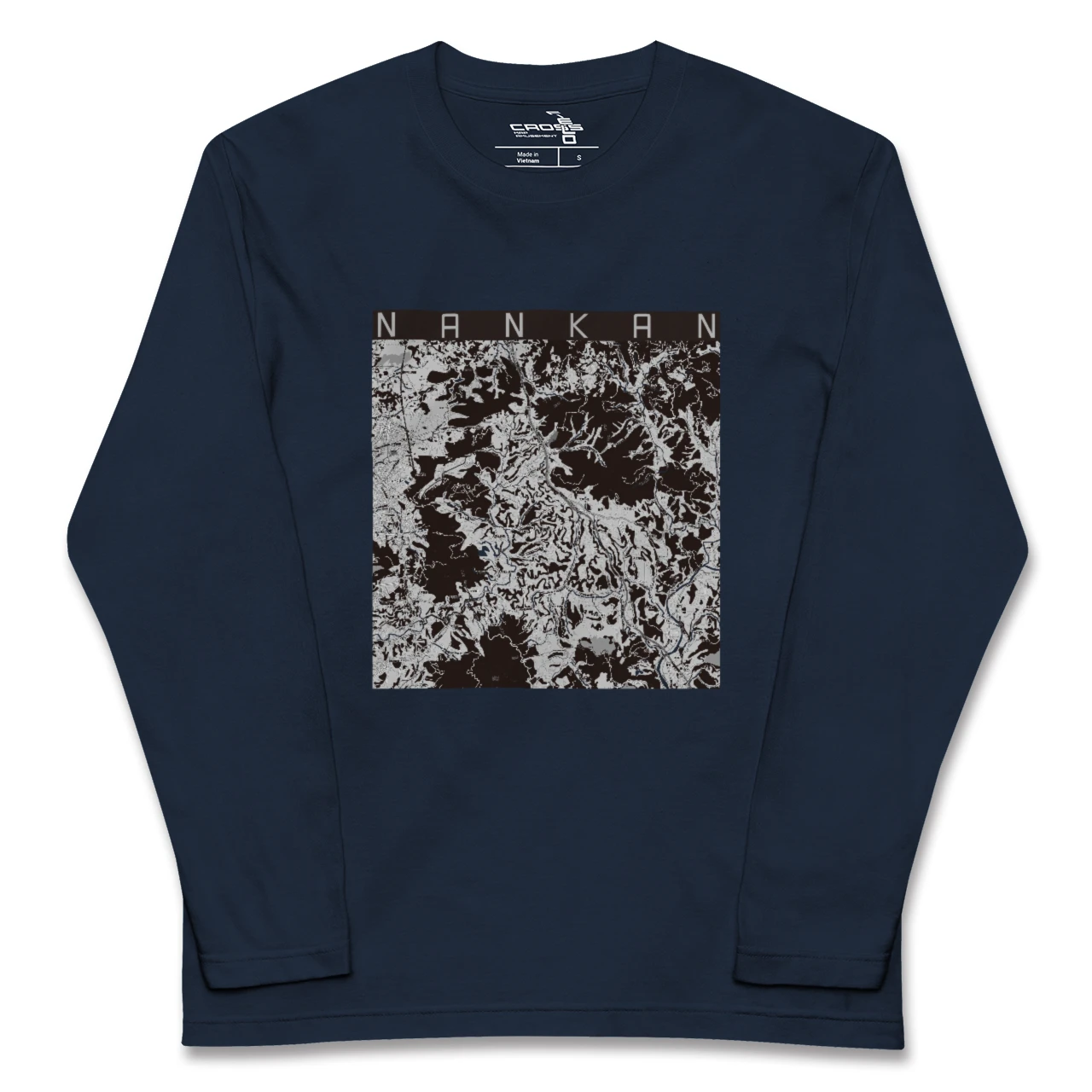 【南関（熊本県）】地図柄ロングスリーブTシャツ
