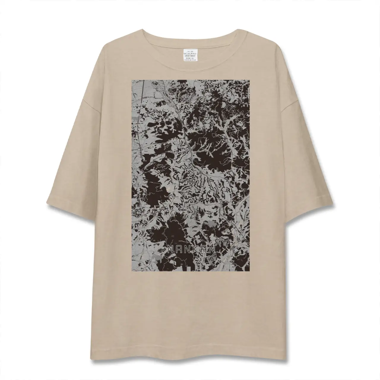【南関（熊本県）】地図柄ビッグシルエットTシャツ