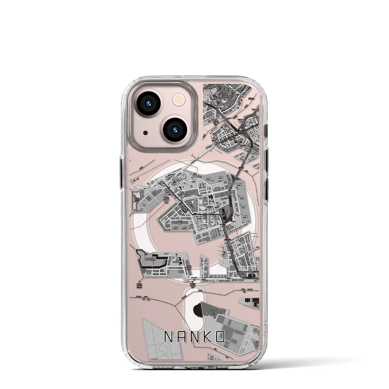 【南港（大阪府）】地図柄iPhoneケース（MagSafeタイプ）