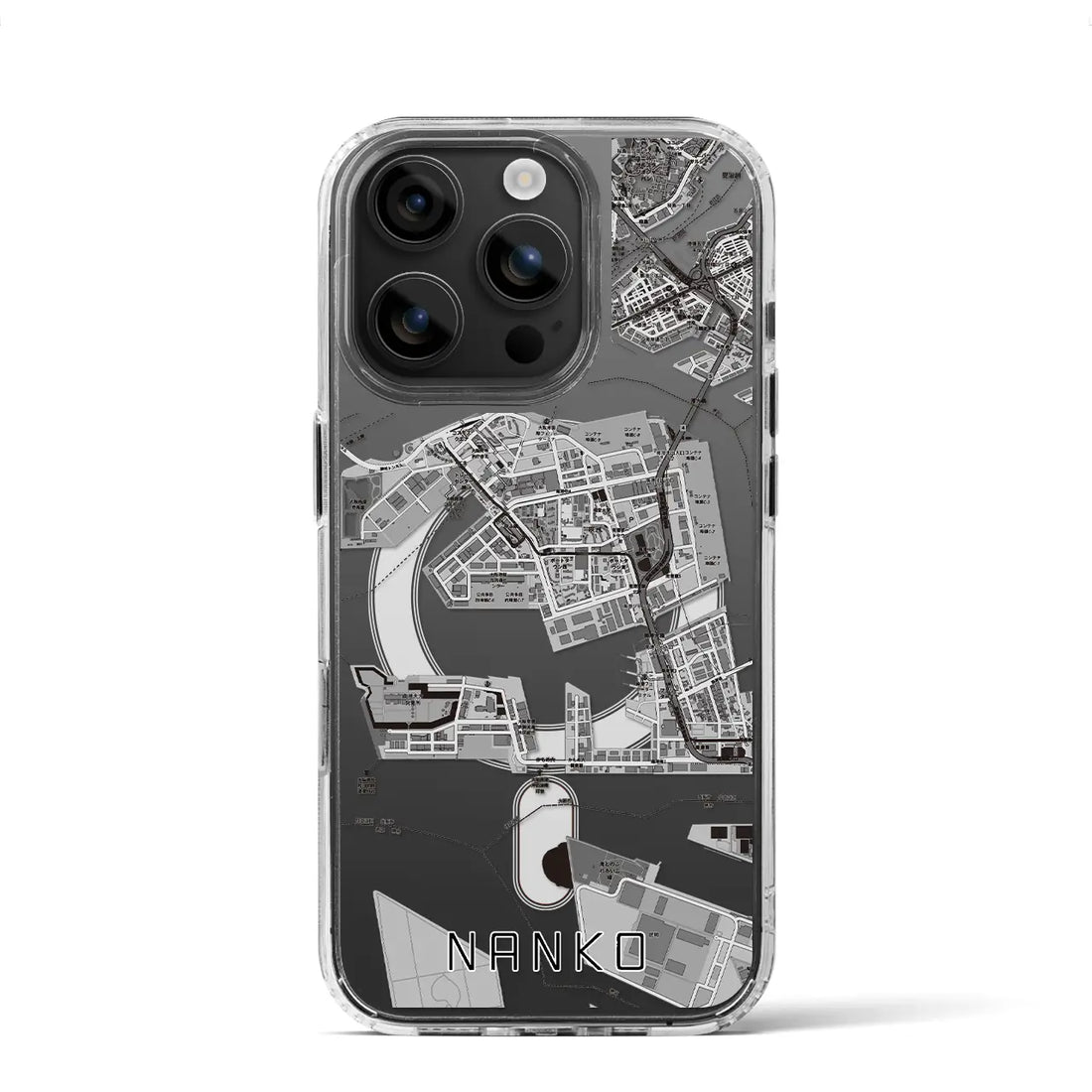 【南港（大阪府）】地図柄iPhoneケース（MagSafeタイプ）