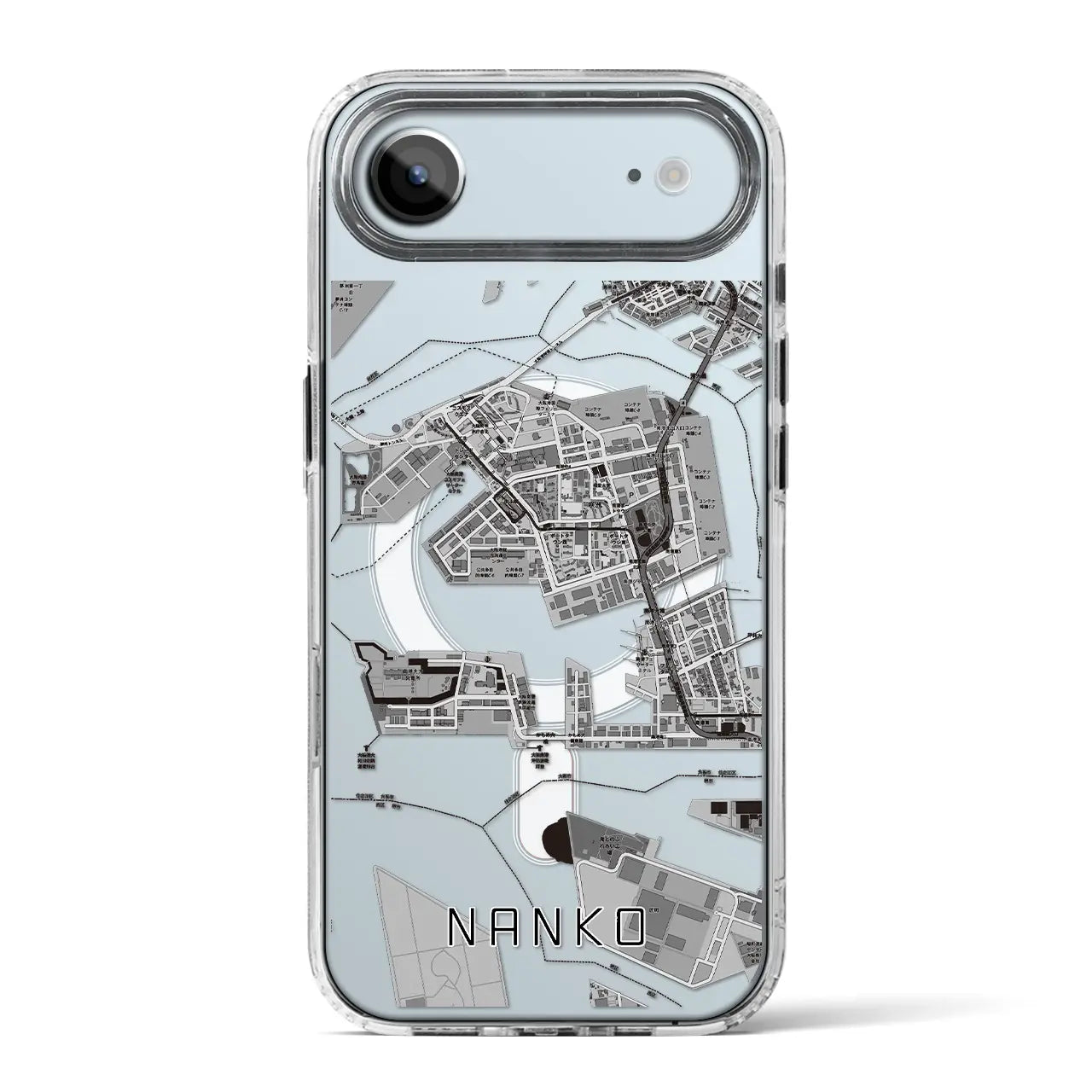 【南港（大阪府）】地図柄iPhoneケース（MagSafeタイプ）