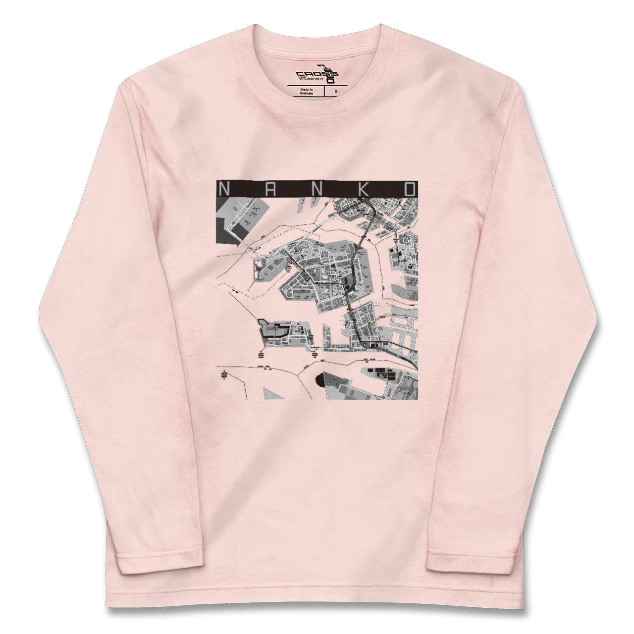 【南港（大阪府）】地図柄ロングスリーブTシャツ