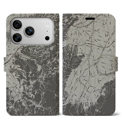 【南砺（富山県）】地図柄iPhoneケース（手帳タイプ）