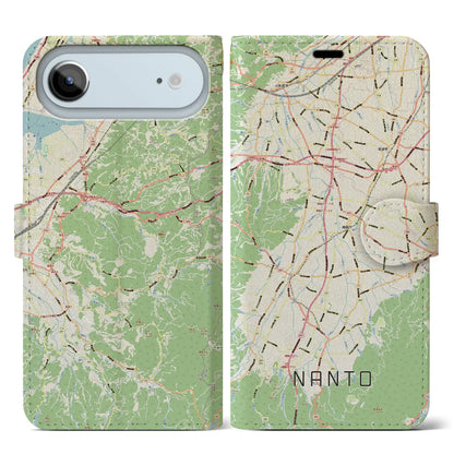 【南砺（富山県）】地図柄iPhoneケース（手帳タイプ）