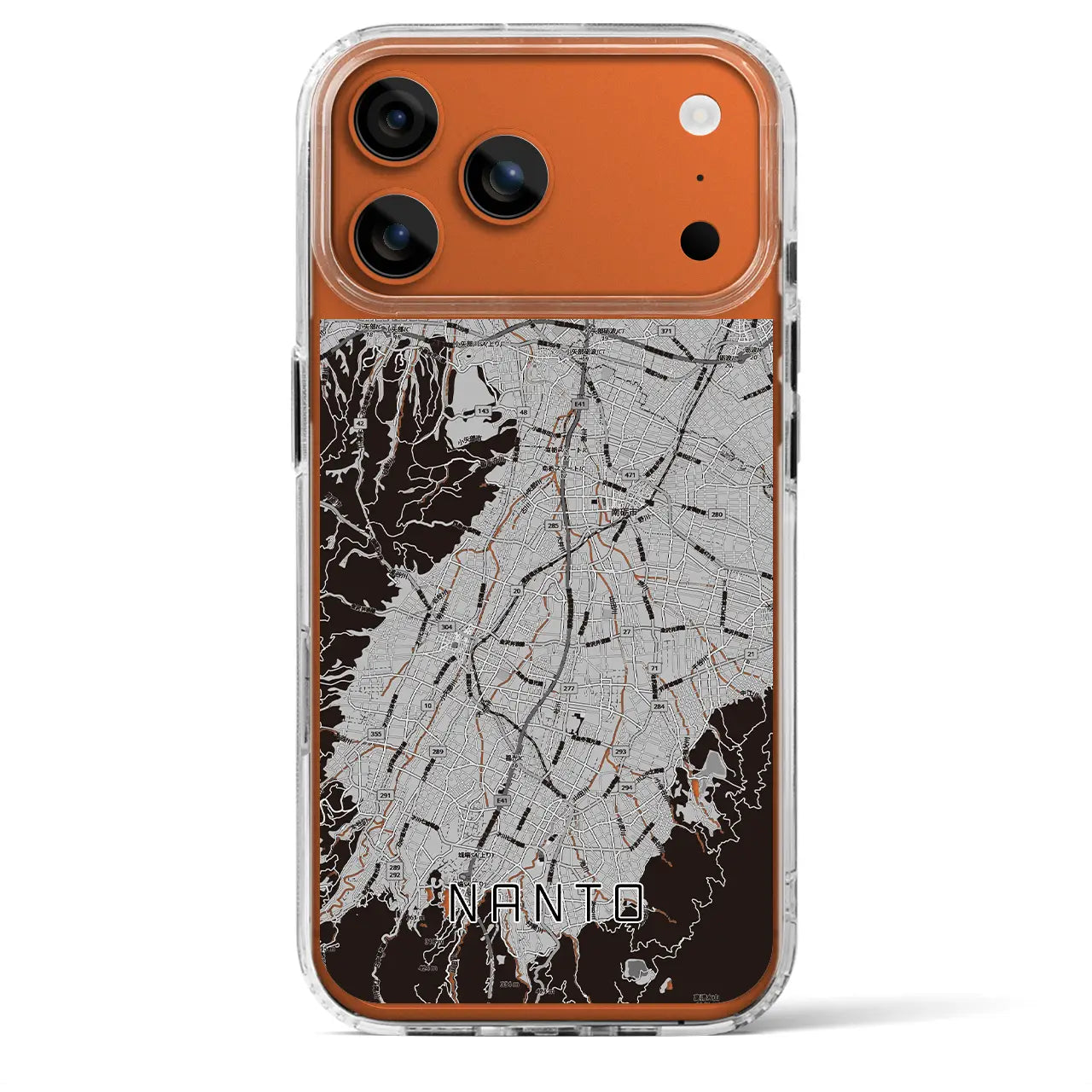 【南砺（富山県）】地図柄iPhoneケース（MagSafeタイプ）