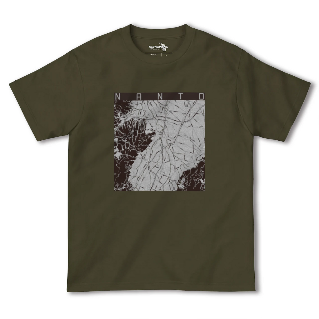 【南砺(富山県)】地図柄ヘビーウェイトTシャツ