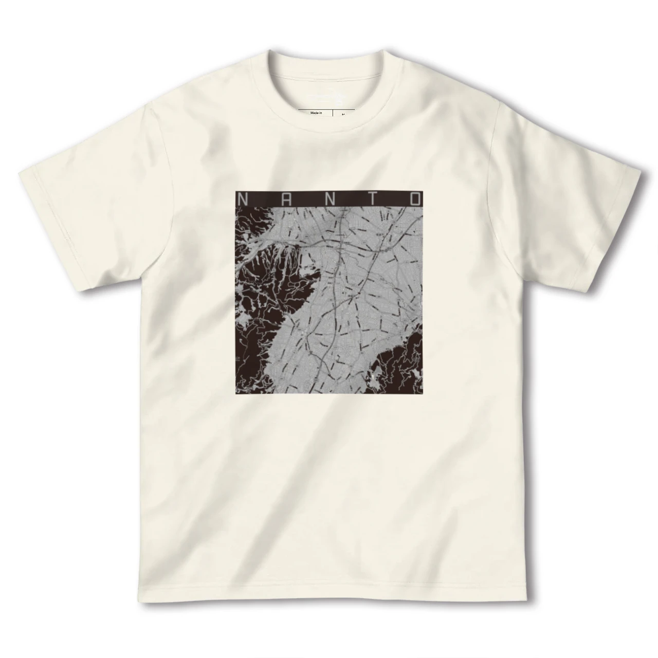 【南砺（富山県）】地図柄ヘビーウェイトTシャツ