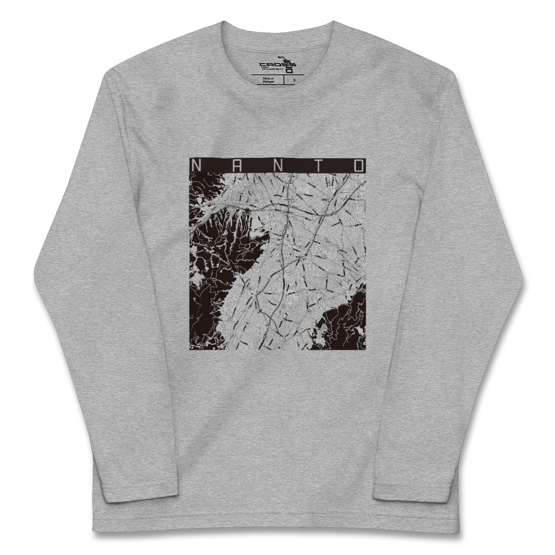 【南砺(富山県)】地図柄ロングスリーブTシャツ