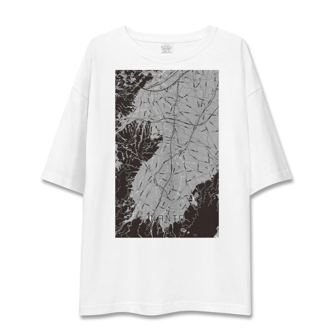 【南砺（富山県）】地図柄ビッグシルエットTシャツ