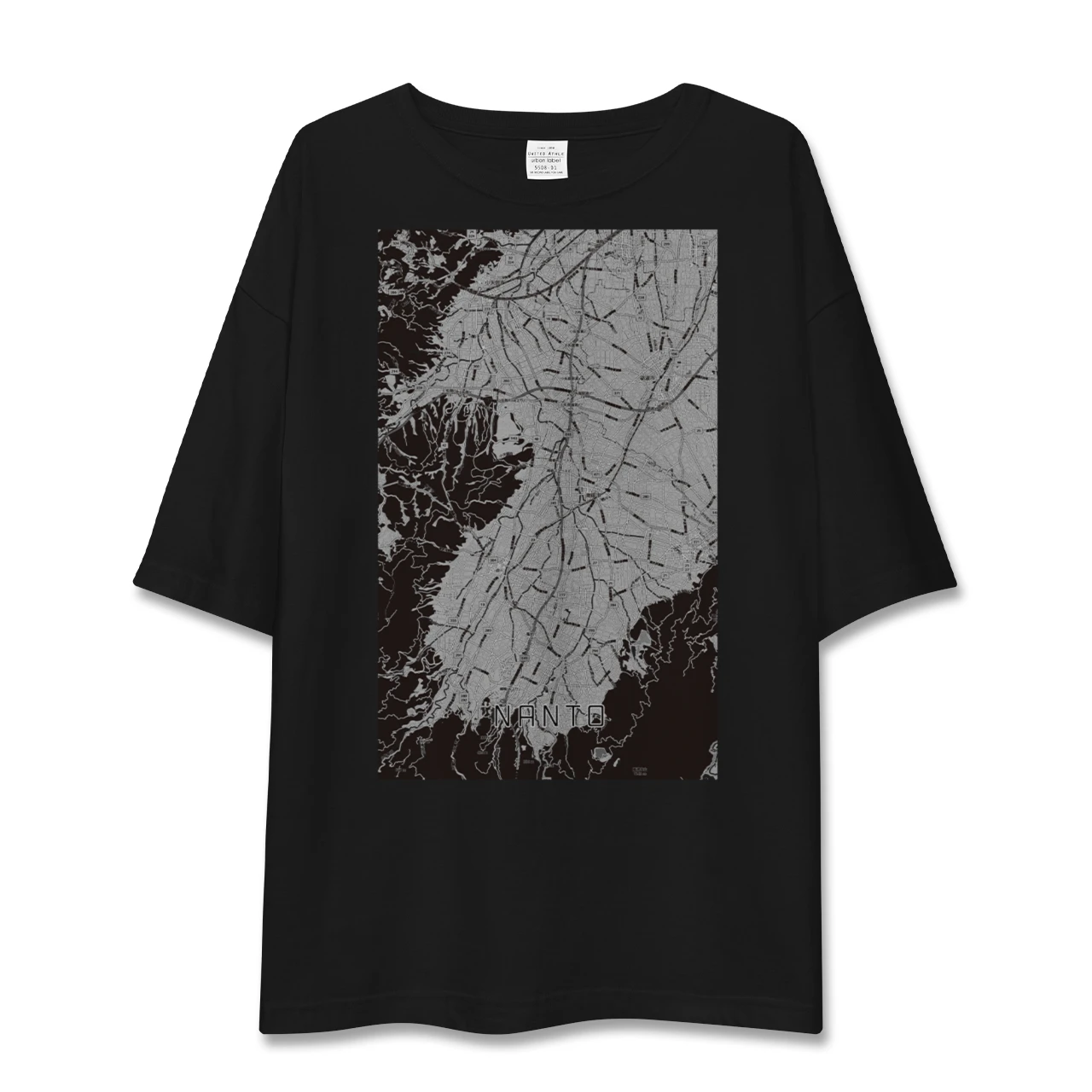 【南砺（富山県）】地図柄ビッグシルエットTシャツ