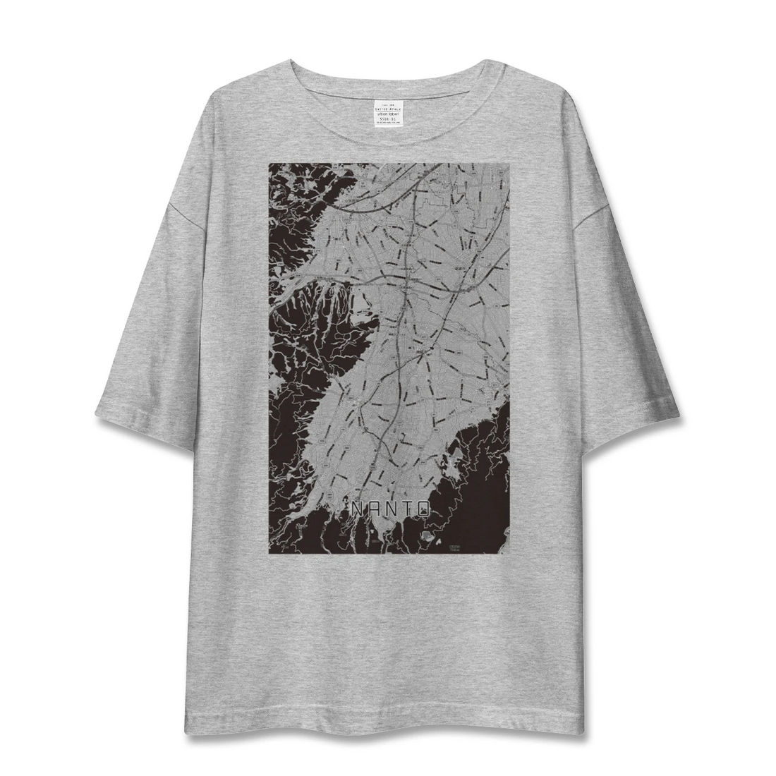 【南砺（富山県）】地図柄ビッグシルエットTシャツ